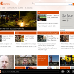 MSN News on Windows 8 Pro