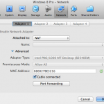 Network Settings - Adapter 1