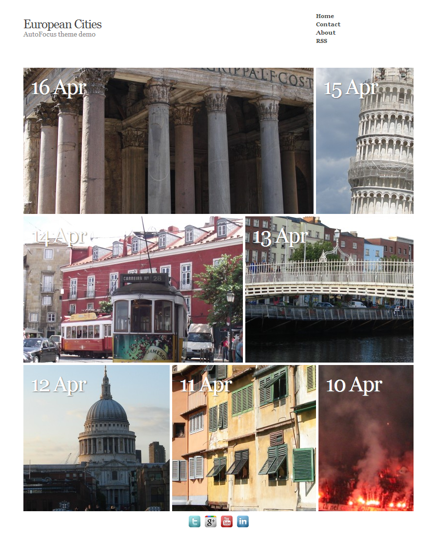 European Cities - AutoFocus theme demo