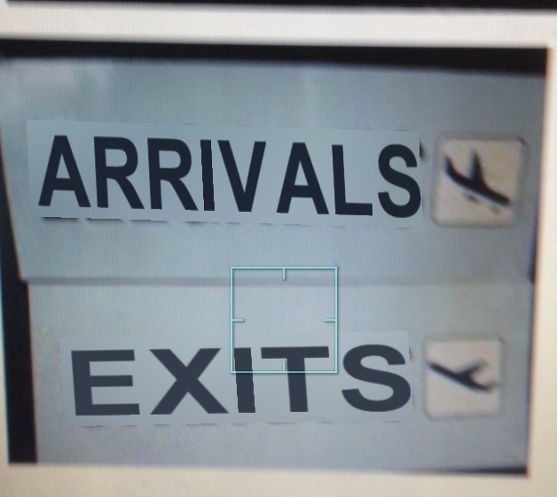 Spanish sign translated by Word Lens app