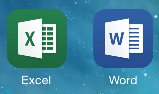 Excel-and-Word-iOS-apps-icons