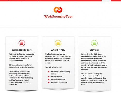 Web Security Test website